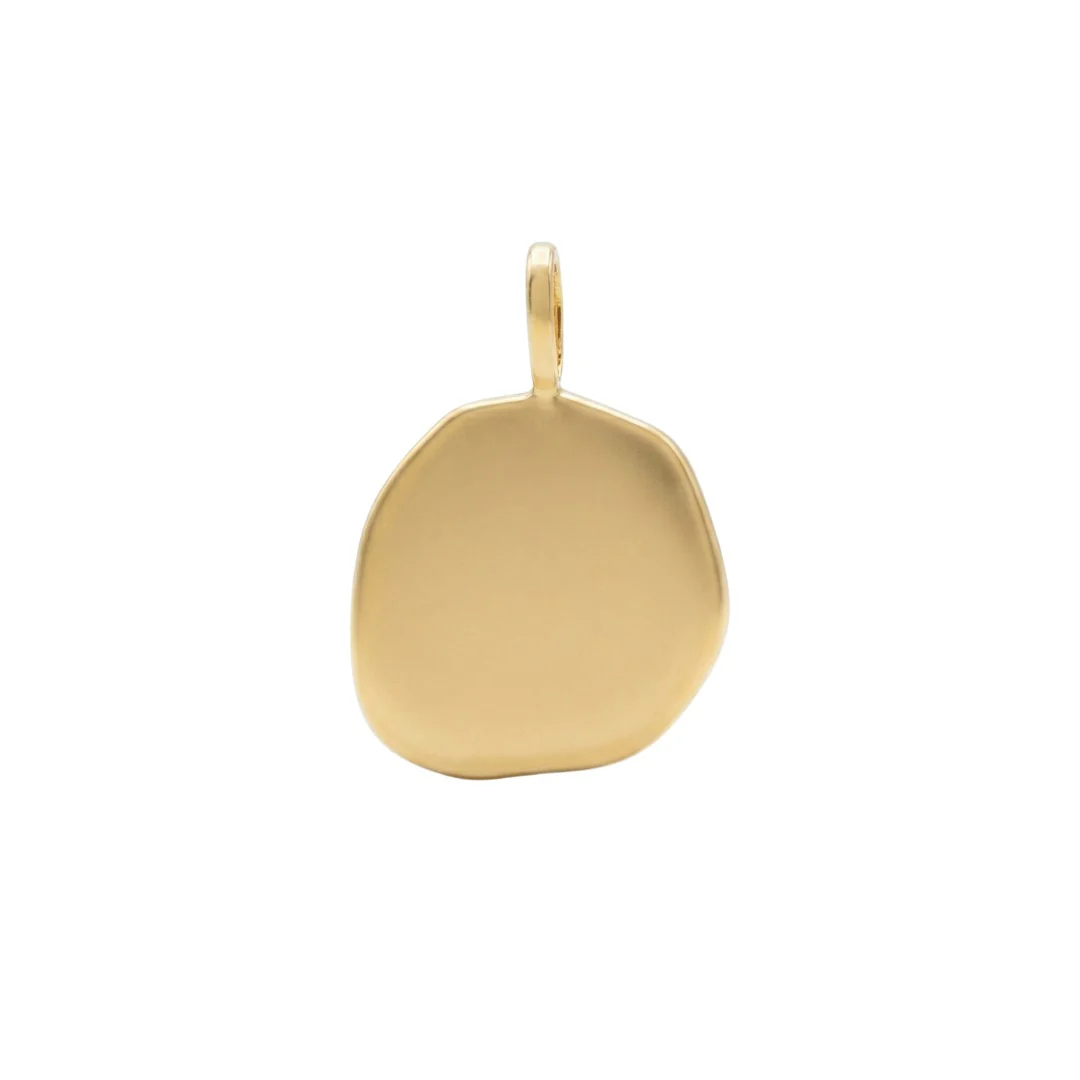 Pingente Medalha Orgânica Lisa