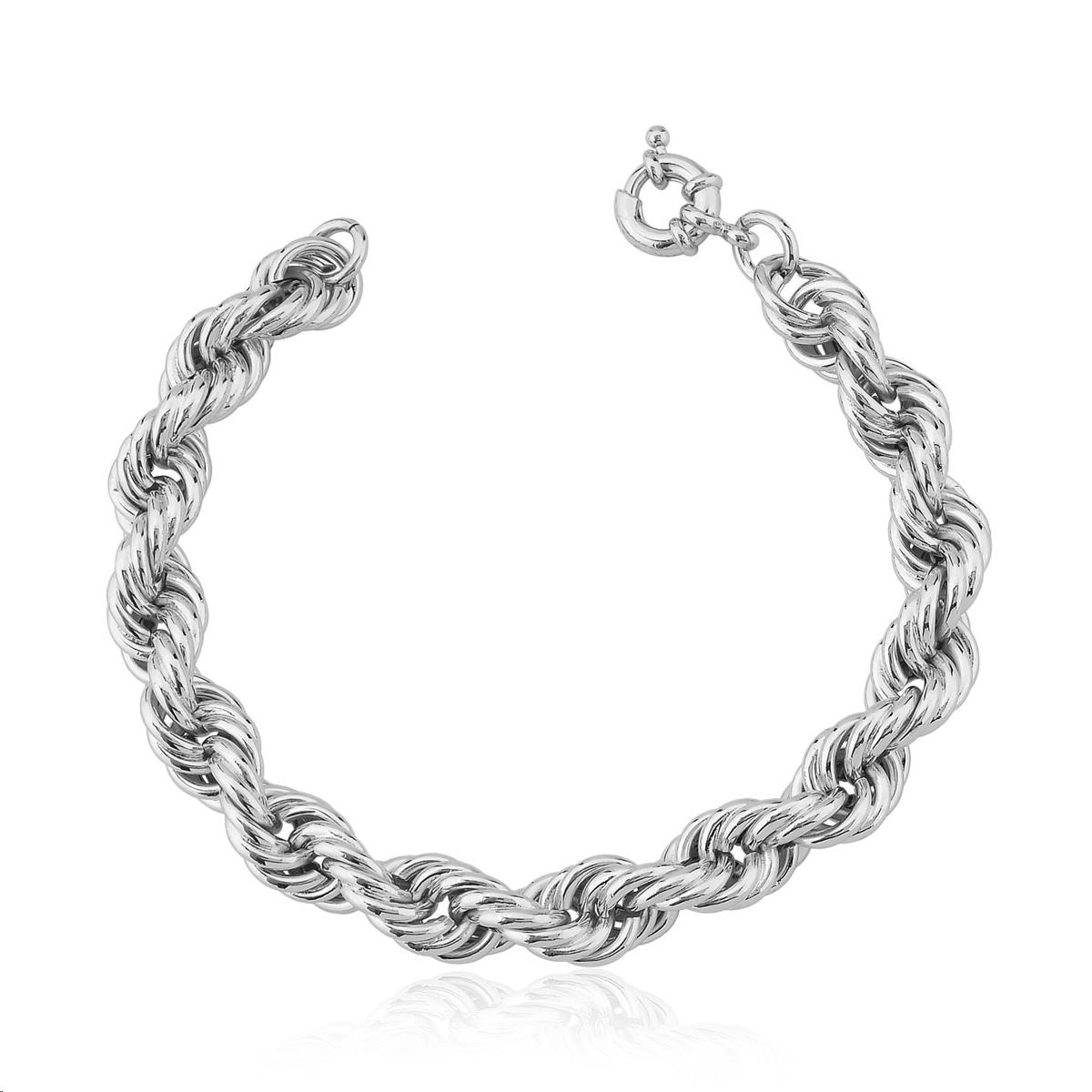 PULSEIRA CORDÃO BAIANO DUAS VOLTAS LISA 9MM RB