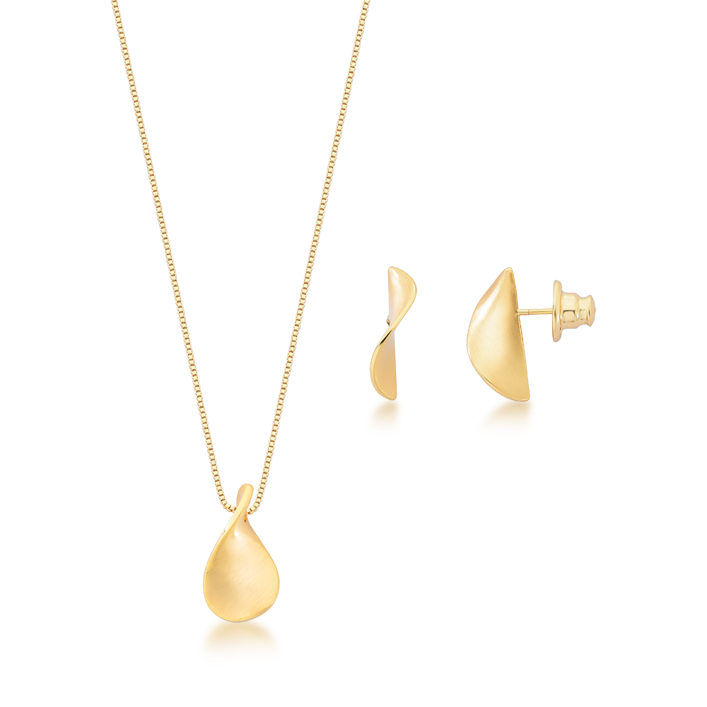 CONJ DOURADO CURVED CLASSICO DOURADO/FOSCO