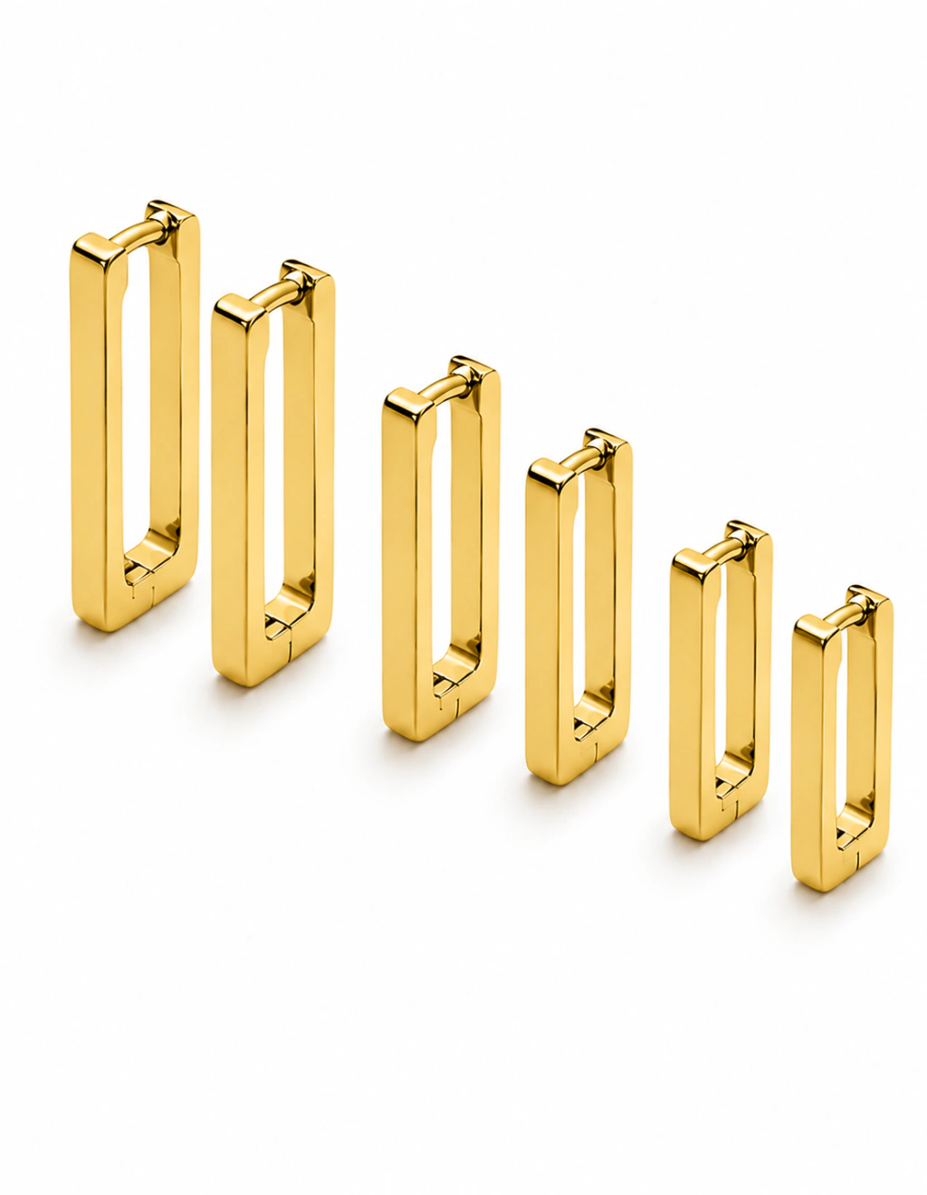 TRIO DE ARGOLAS RELATY DOURADO