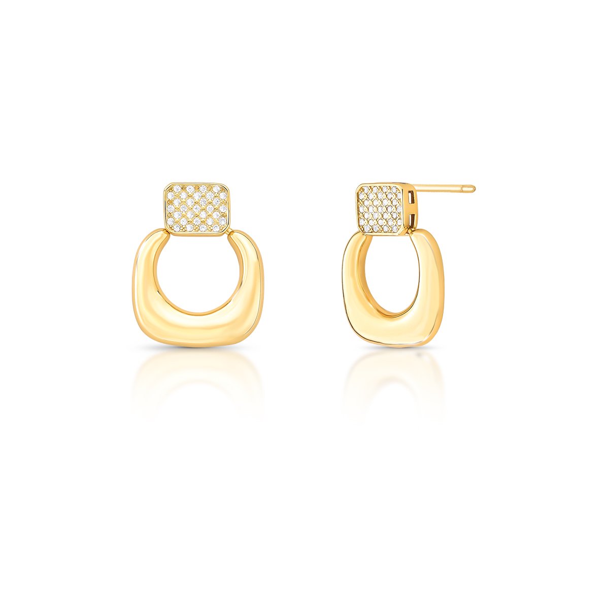 BRINCO RETANGULAR  ZIRCONIA